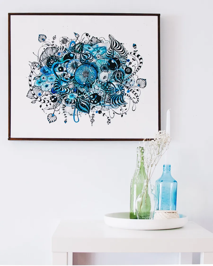 Emerge, acrylic on canvas by Rachel Reinert