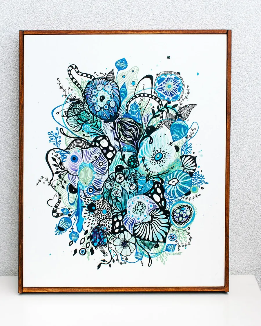 Equinox, acrylic on canvas by Rachel Reinert