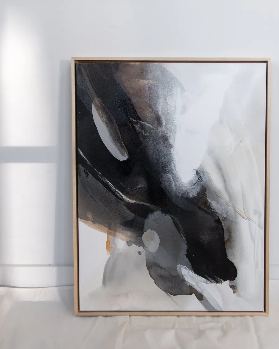 Interactions, acrylic and pastel on canvas by Rachel Reinert