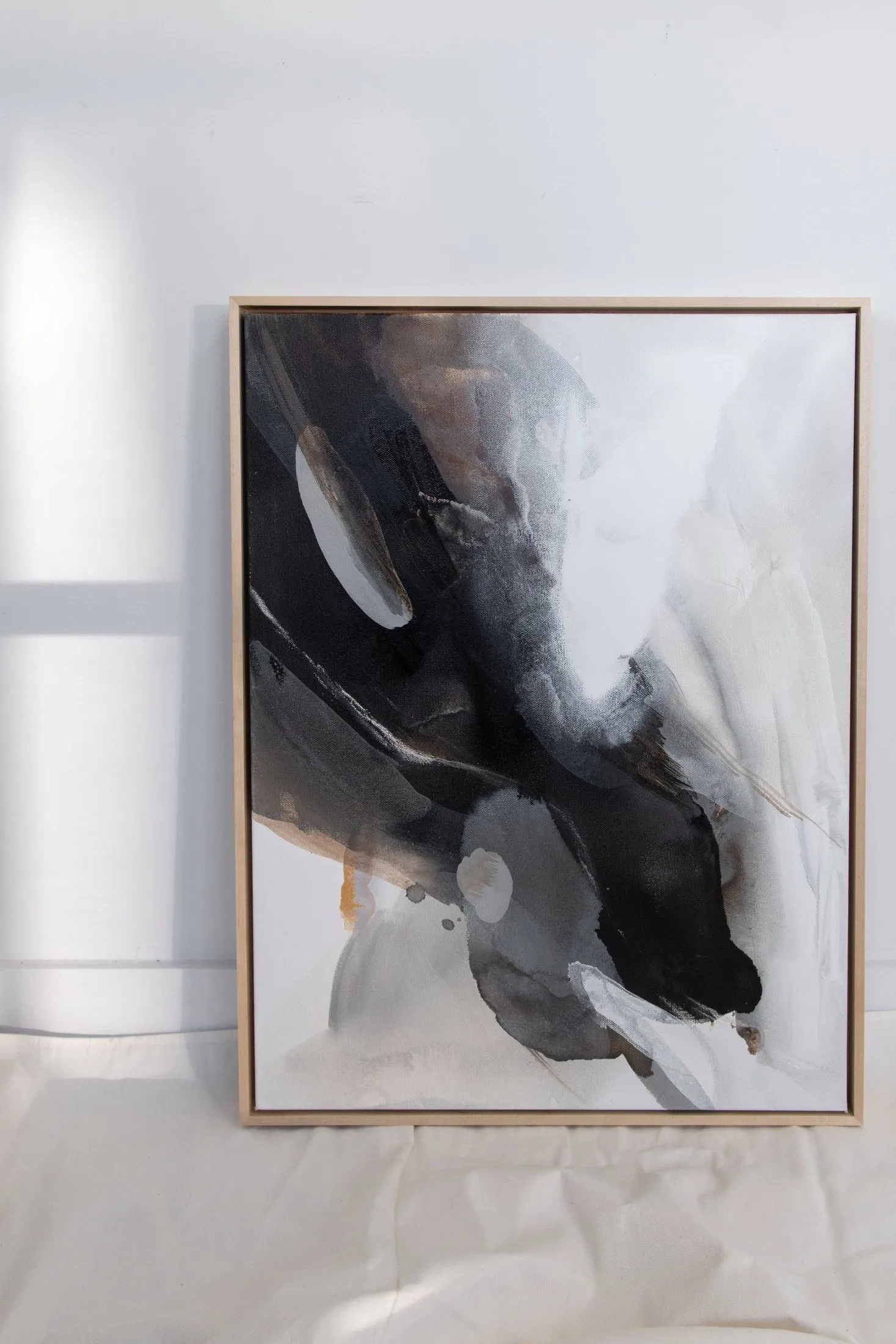 Interactions, acrylic and pastel on canvas by Rachel Reinert