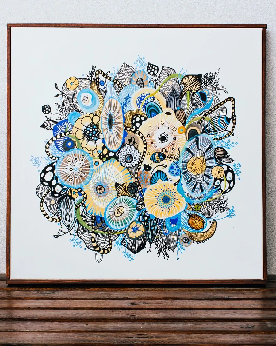 Metamorphosis, acrylic on canvas by Rachel Reinert