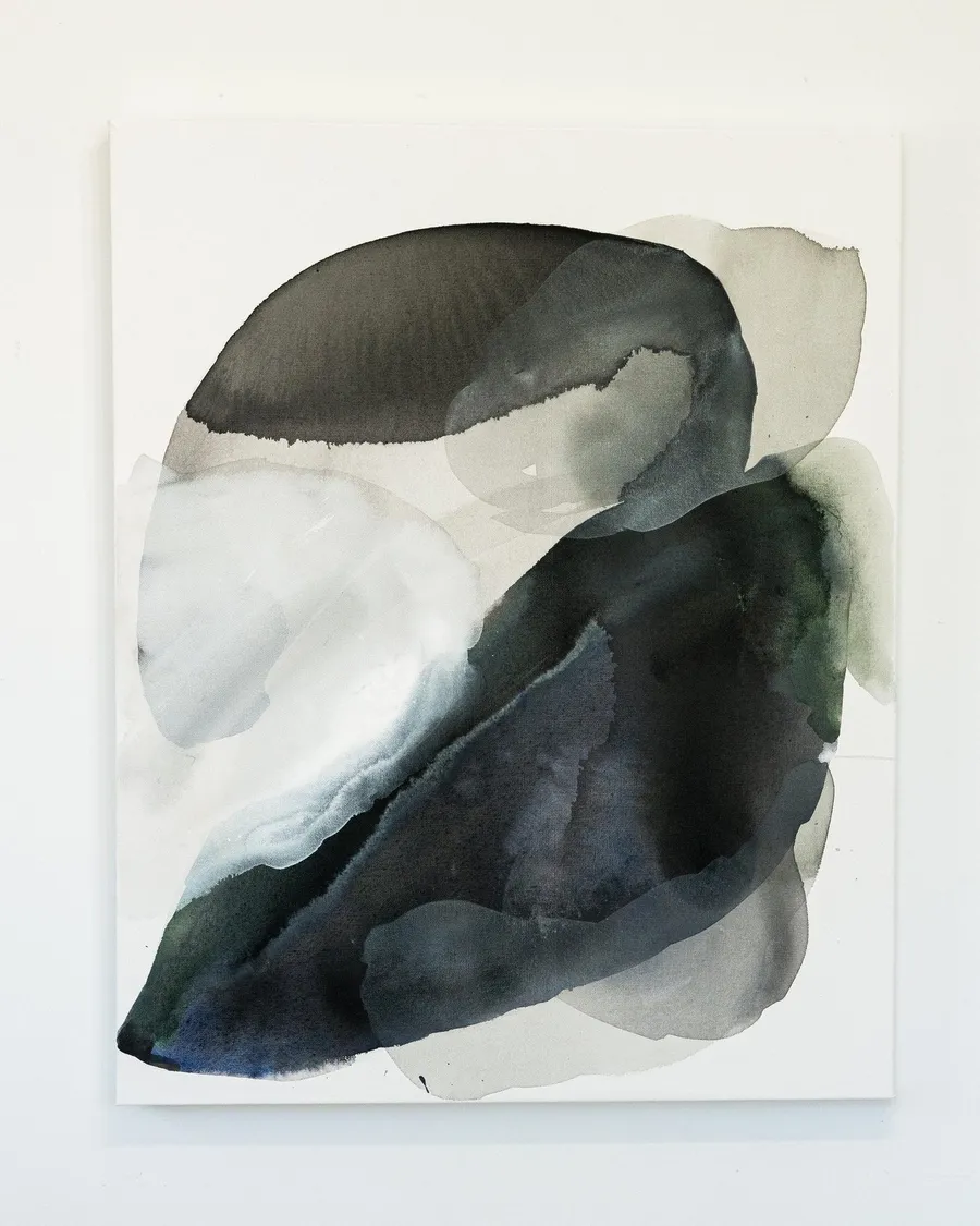 Moss and Water, acrylic on canvas by Rachel Reinert
